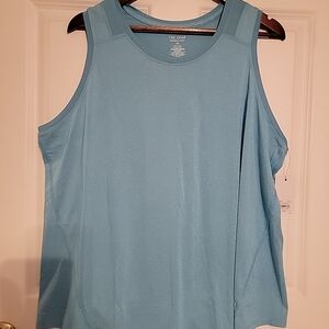 Tek Gear Workout Gear Womens Plus Size 2x Tank Top Light Blue NWT